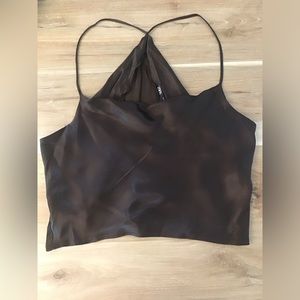 Zara Satin Cami M NWT
